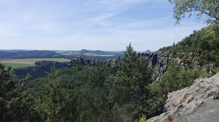 die Schrammsteine bei Bad Schandau